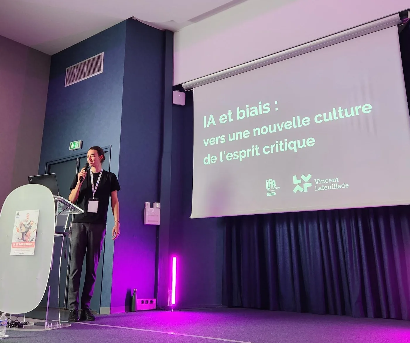 Intervention autour des usages de l'intelligence artificielle en formation